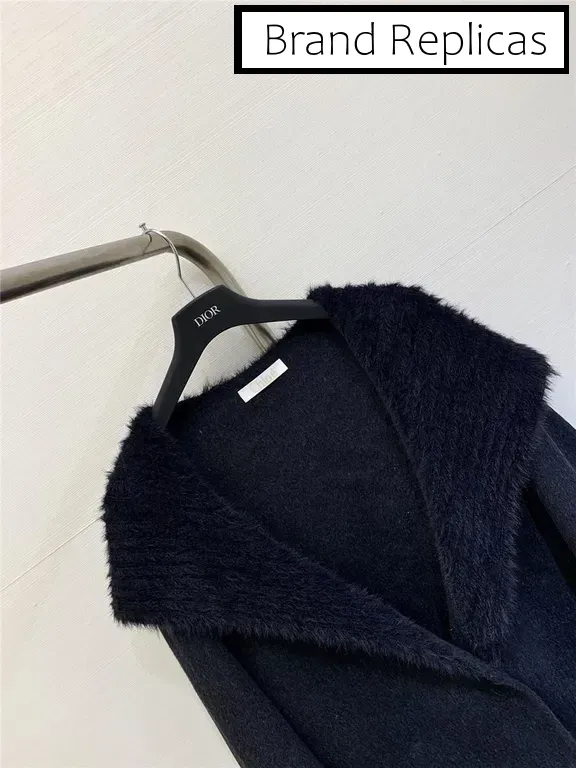 Chloé Navy collar wool coat